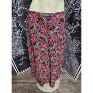 Century of Boston Vintage Paisely Maxi Skirt 1970s